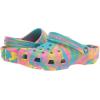 Crocs Unisex-Child Classic Watercolor Marbled Clog K(Rainbow Tie Dye)