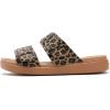 Crocs Women’s Brooklyn Buckle Low Sandals(Sepia/Leopard)