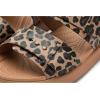 Crocs Women’s Brooklyn Buckle Low Sandals(Sepia/Leopard)