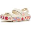 Crocs Kids’ Crocband Cruiser Sandals(Summit White/Guava)