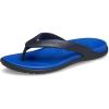 Crocs Men’s Coast Flip Flops, Sandals for Men(Blue Bolt/Deep Navy)