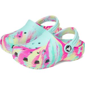 Crocs Unisex-Child Classic Watercolor Marbled Clog K(Aquamarine/Multi)