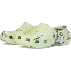 Crocs Unisex-Child Classic Watercolor Marbled Clog K(Frothy Green/Multi)