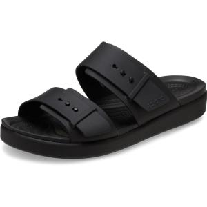 Crocs Women’s Brooklyn Buckle Low Sandals(Black)