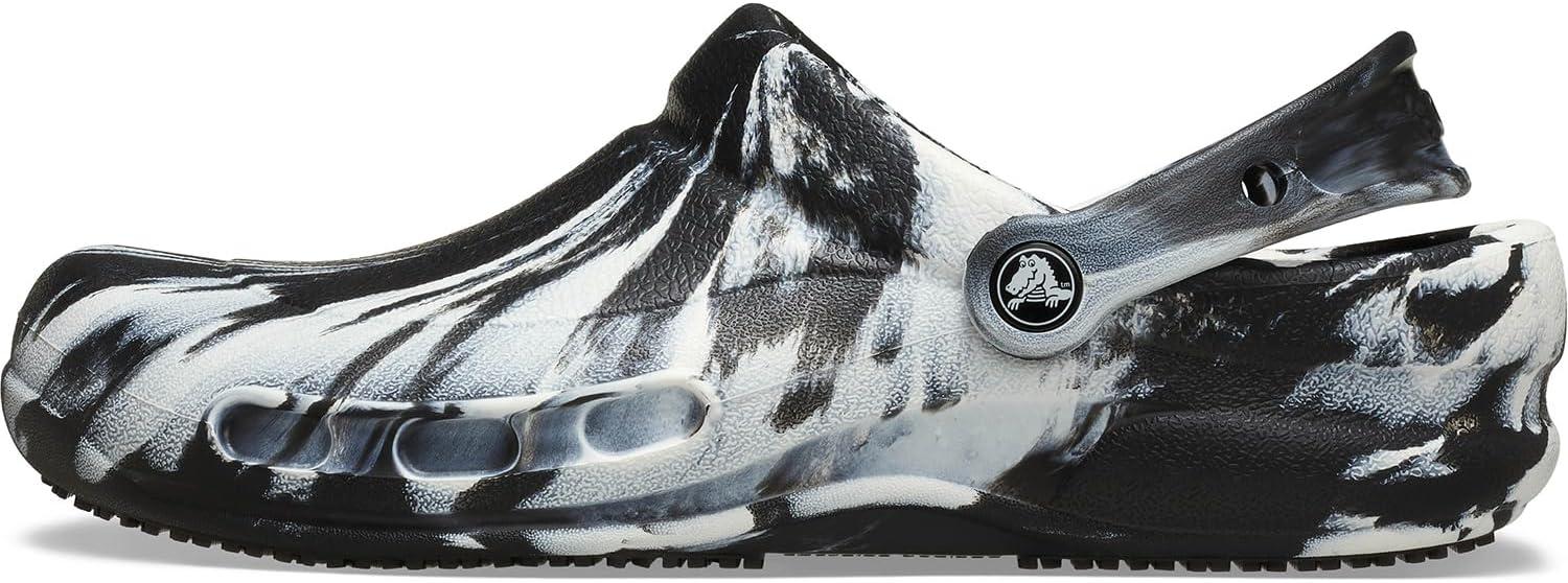 image:imageCrocs UnisexAdult Bistro Clogs Slip Resistant Work ShoesBlackWhite