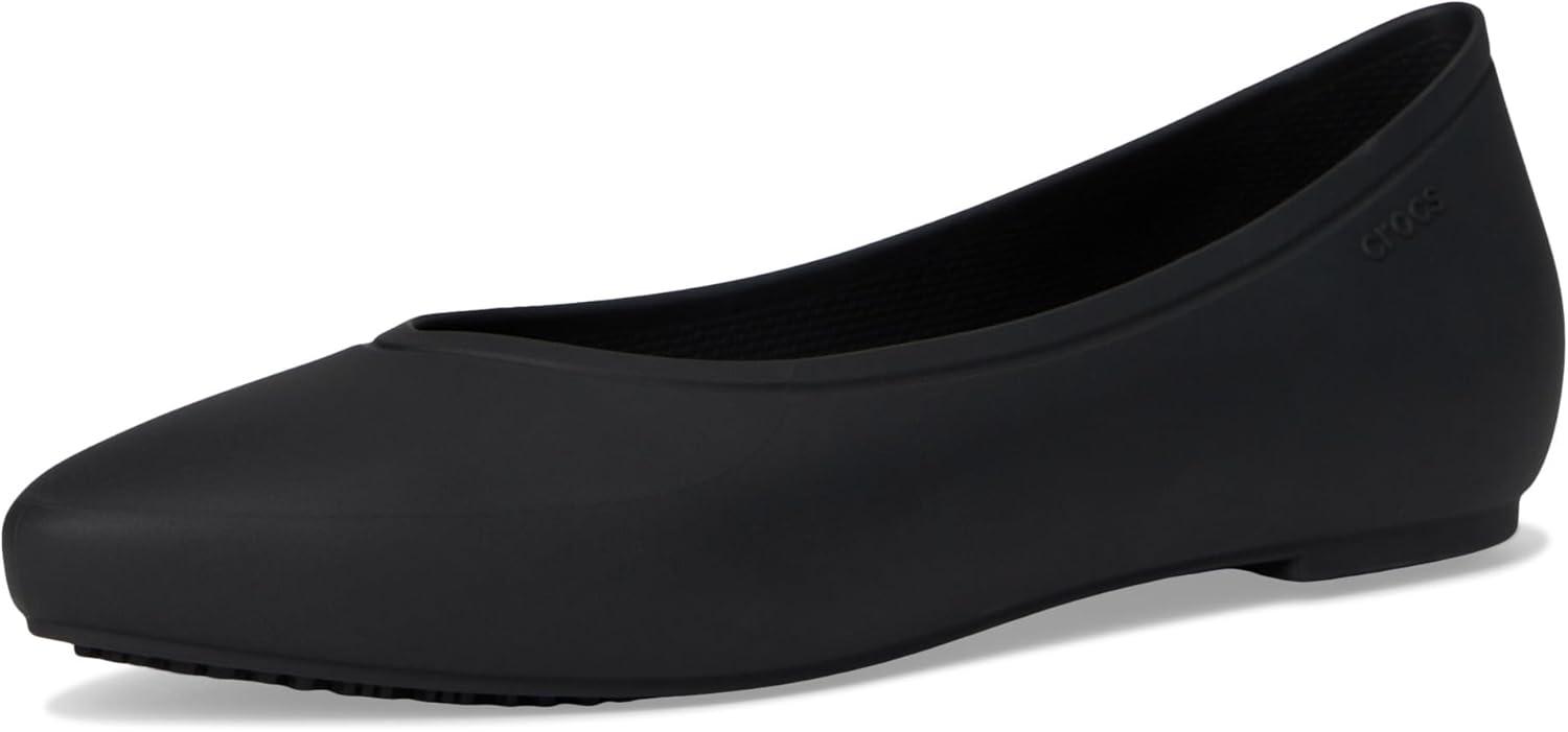 image:imageCrocs Womens On The Clock Work FlatsBlack