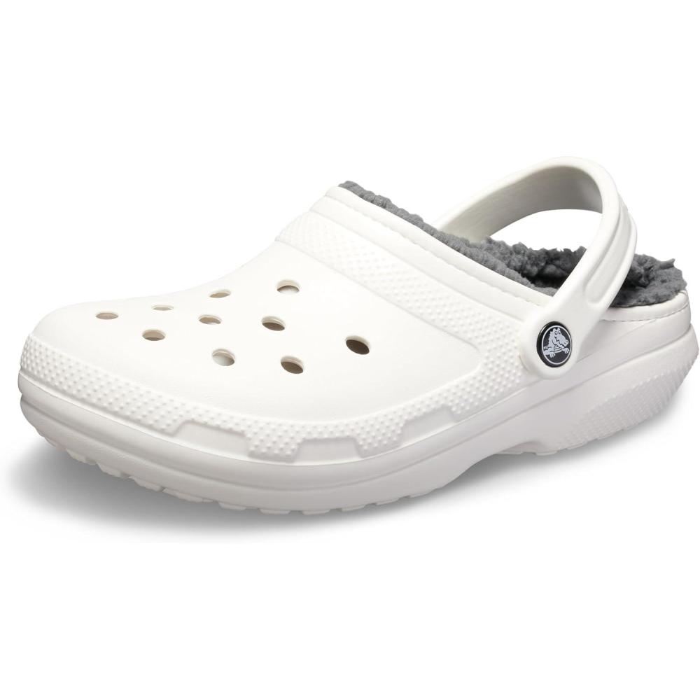 image:imageCrocs UnisexAdult Classic Lined ClogWhiteGrey