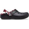 Crocs Unisex-Adult Classic Lined Clog(Black/Red)