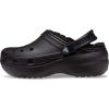Crocs Women’s Classic Lined Platform Clogs(Black)