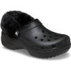 Crocs Women’s Classic Lined Platform Clogs(Black Fuzzy)