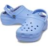 Crocs Women’s Classic Lined Platform Clogs(Moon Jelly)