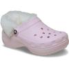 Crocs Women’s Classic Lined Platform Clogs(Pink Milk Fuzzy)