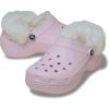 Crocs Women’s Classic Lined Platform Clogs(Pink Milk Fuzzy)