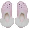 Crocs Women’s Classic Lined Platform Clogs(Pink Milk Fuzzy)