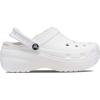 Crocs Women’s Classic Lined Platform Clogs(White)
