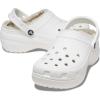 Crocs Women’s Classic Lined Platform Clogs(White)