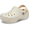Crocs Women’s Classic Lined Platform Clogs(Bone)