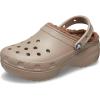 Crocs Women’s Classic Lined Platform Clogs(Mushroom)