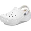 Crocs Women’s Classic Lined Platform Clogs(White)
