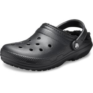 Crocs Unisex-Adult Classic Lined Clog(Black/Black)