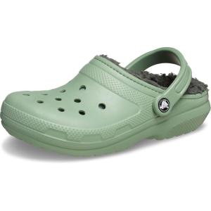 Crocs Unisex-Adult Classic Lined Clog(Moss/Multi)