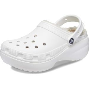 Crocs Women’s Classic Lined Platform Clogs(White)