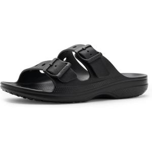 Crocs mens Classic Saturday Sandals, Slides(Black)