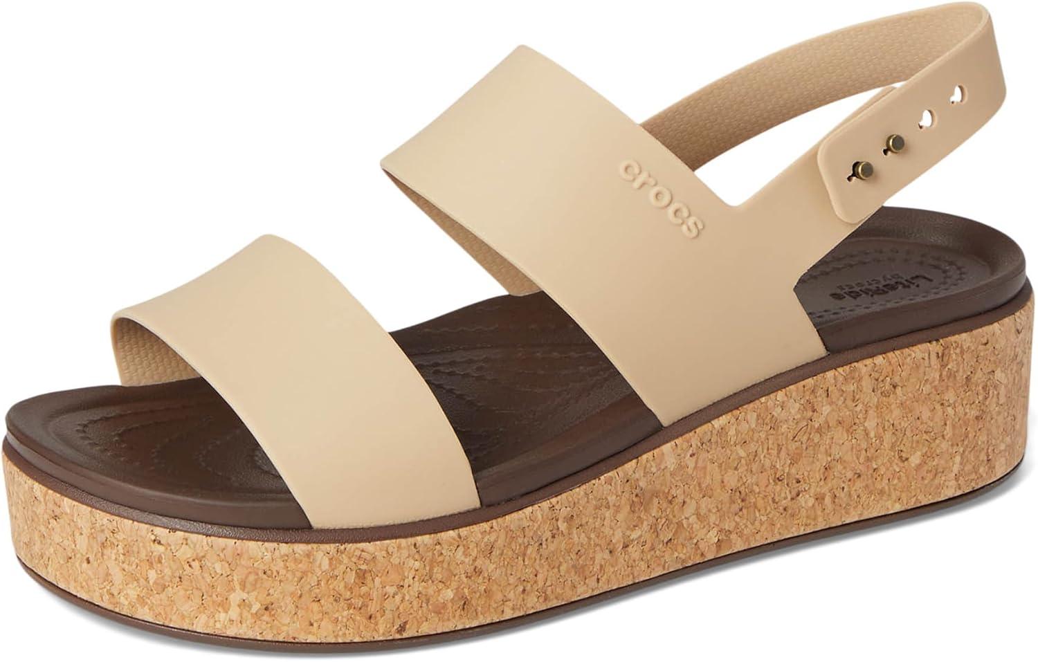 image:imageCrocs Womens Brooklyn Cork Low WedgeChai