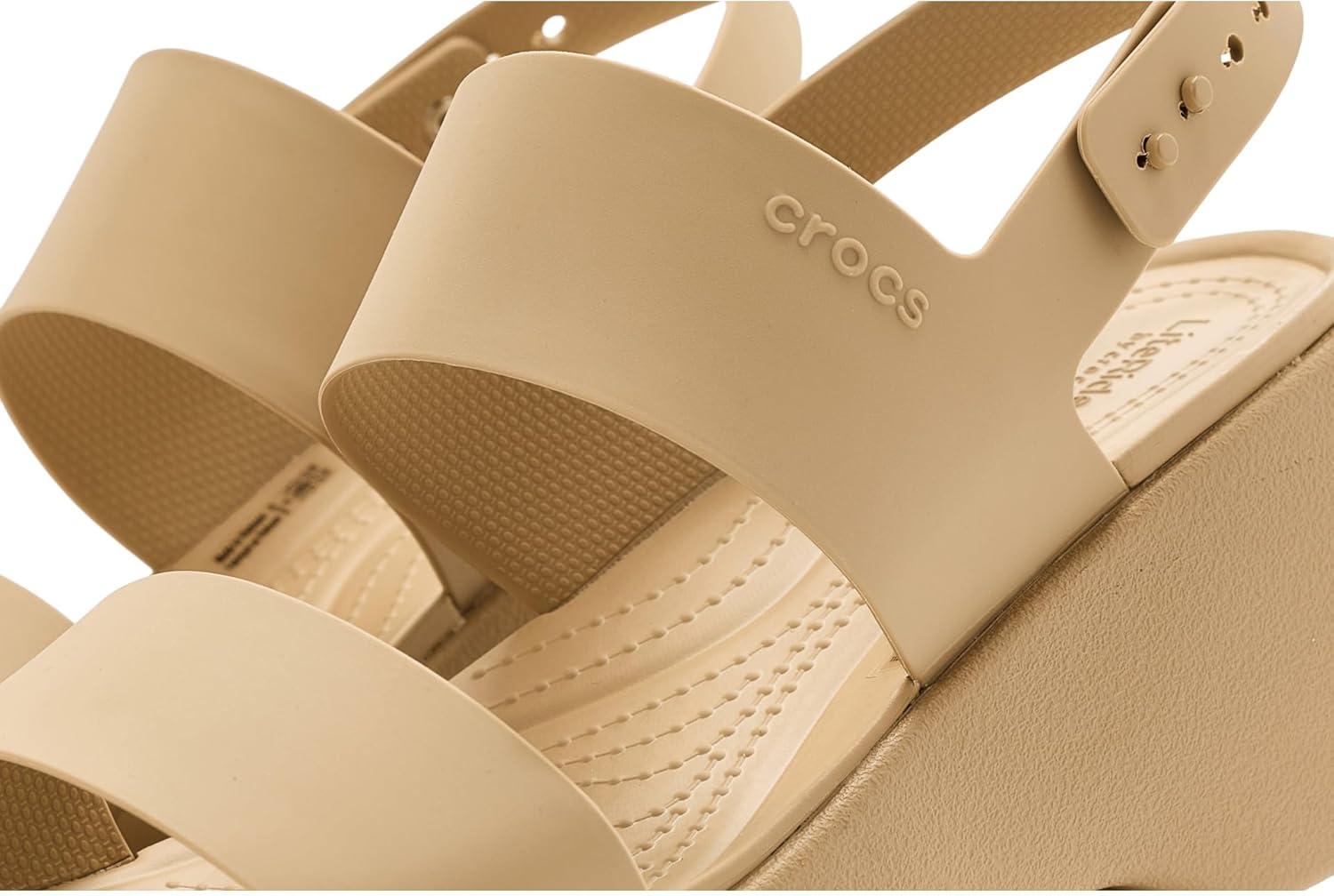 image:imageCrocs womens Brooklyn Sky Sandals Wedge SandalsCashew