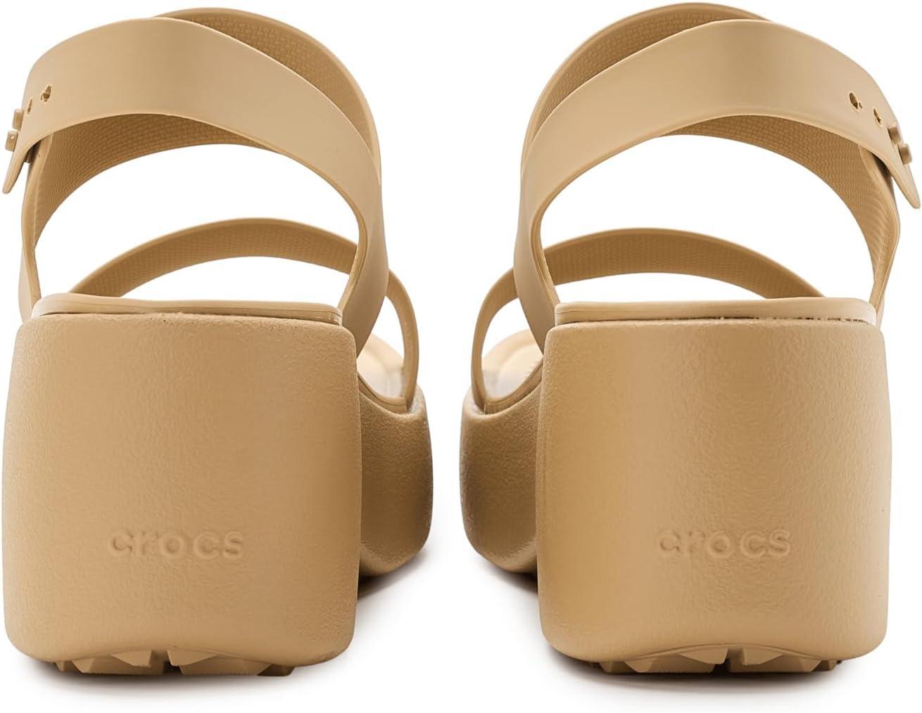 image:imageCrocs womens Brooklyn Sky Sandals Wedge SandalsCashew