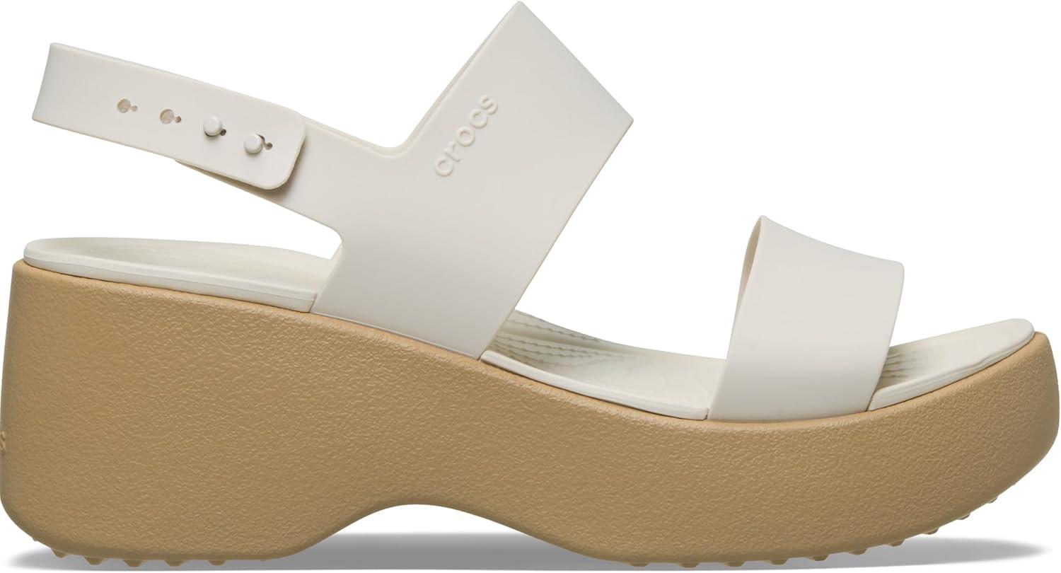 image:imageCrocs womens Brooklyn Sky Sandals Wedge SandalsFrappeCashew