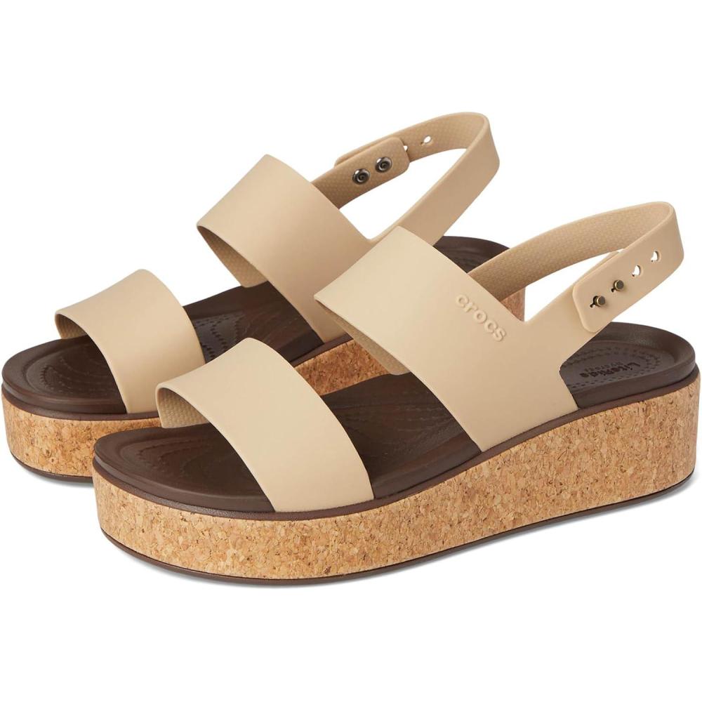 image:imageCrocs Womens Brooklyn Cork Low WedgeChai