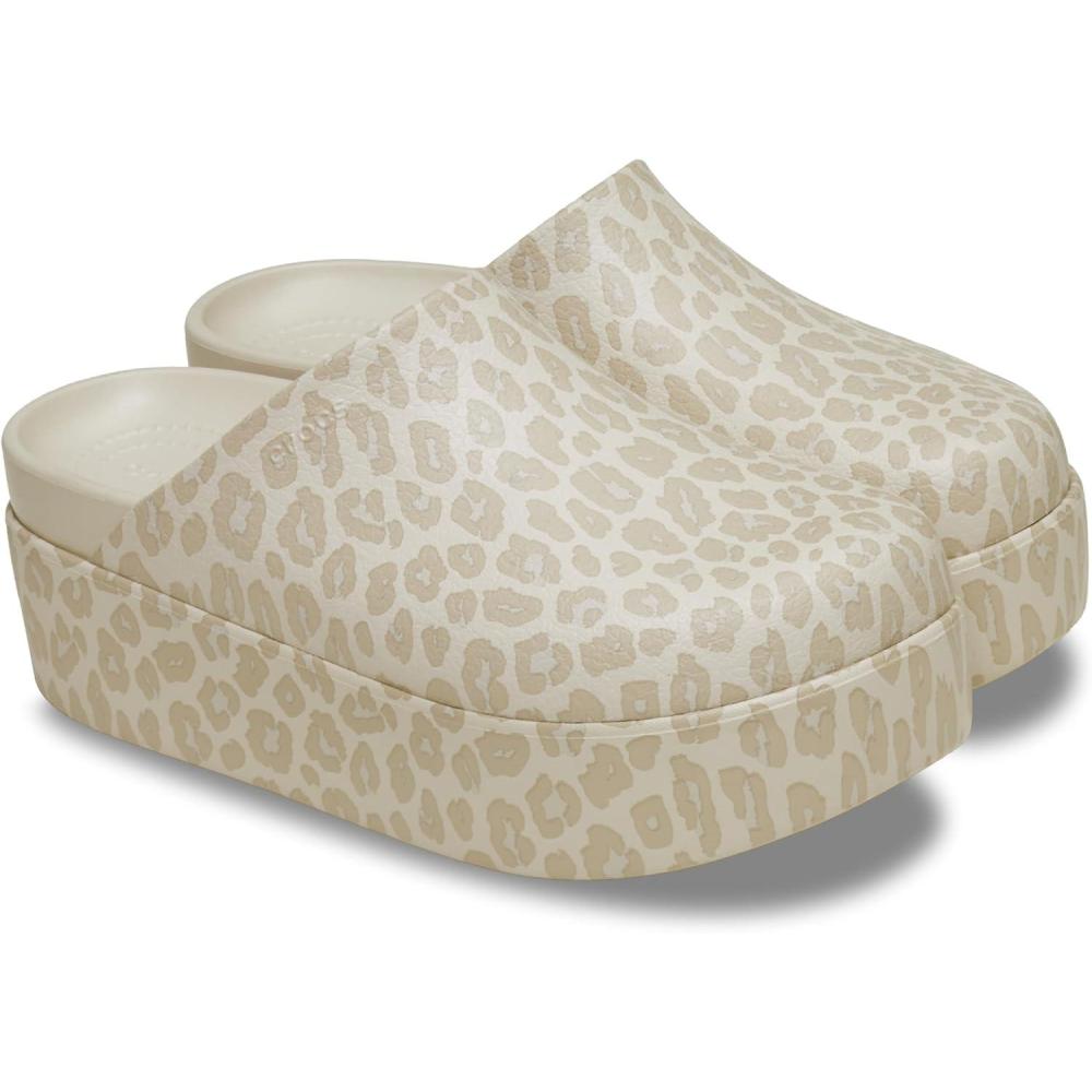 image:imageCrocs Womens Dylan Platform ClogAlmond TintLeopard