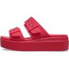 Crocs Women’s Brooklyn Buckle Low Wedges(Digital Rasberry)