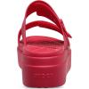 Crocs Women’s Brooklyn Buckle Low Wedges(Digital Rasberry)