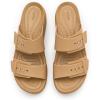 Crocs Women’s Brooklyn Buckle Low Wedges(Umber)