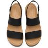 Crocs Women’s Brooklyn Cork Low Wedge(Black/Cashew)
