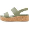 Crocs Women’s Brooklyn Cork Low Wedge(Cargo)