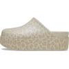 Crocs Women’s Dylan Platform Clog(Almond Tint/Leopard)