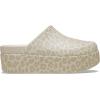 Crocs Women’s Dylan Platform Clog(Almond Tint/Leopard)
