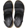 Crocs womens Brooklyn Sky Sandals, Wedge Sandals(Black/Cashew)
