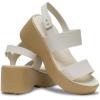 Crocs womens Brooklyn Sky Sandals, Wedge Sandals(Frappe/Cashew)