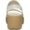 Crocs womens Brooklyn Sky Sandals, Wedge Sandals(Frappe/Cashew)