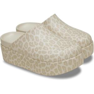 Crocs Women’s Dylan Platform Clog(Almond Tint/Leopard)