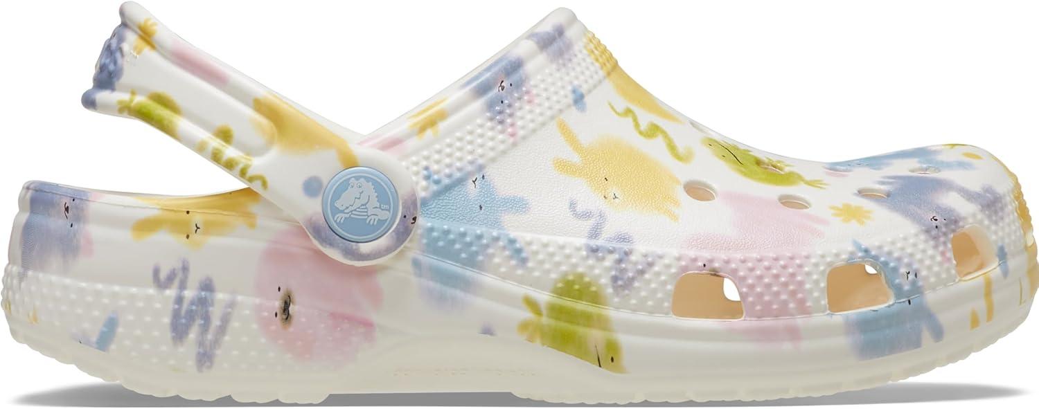 image:imageCrocs Boys Classic Graphic Monster Print ClogsChalk