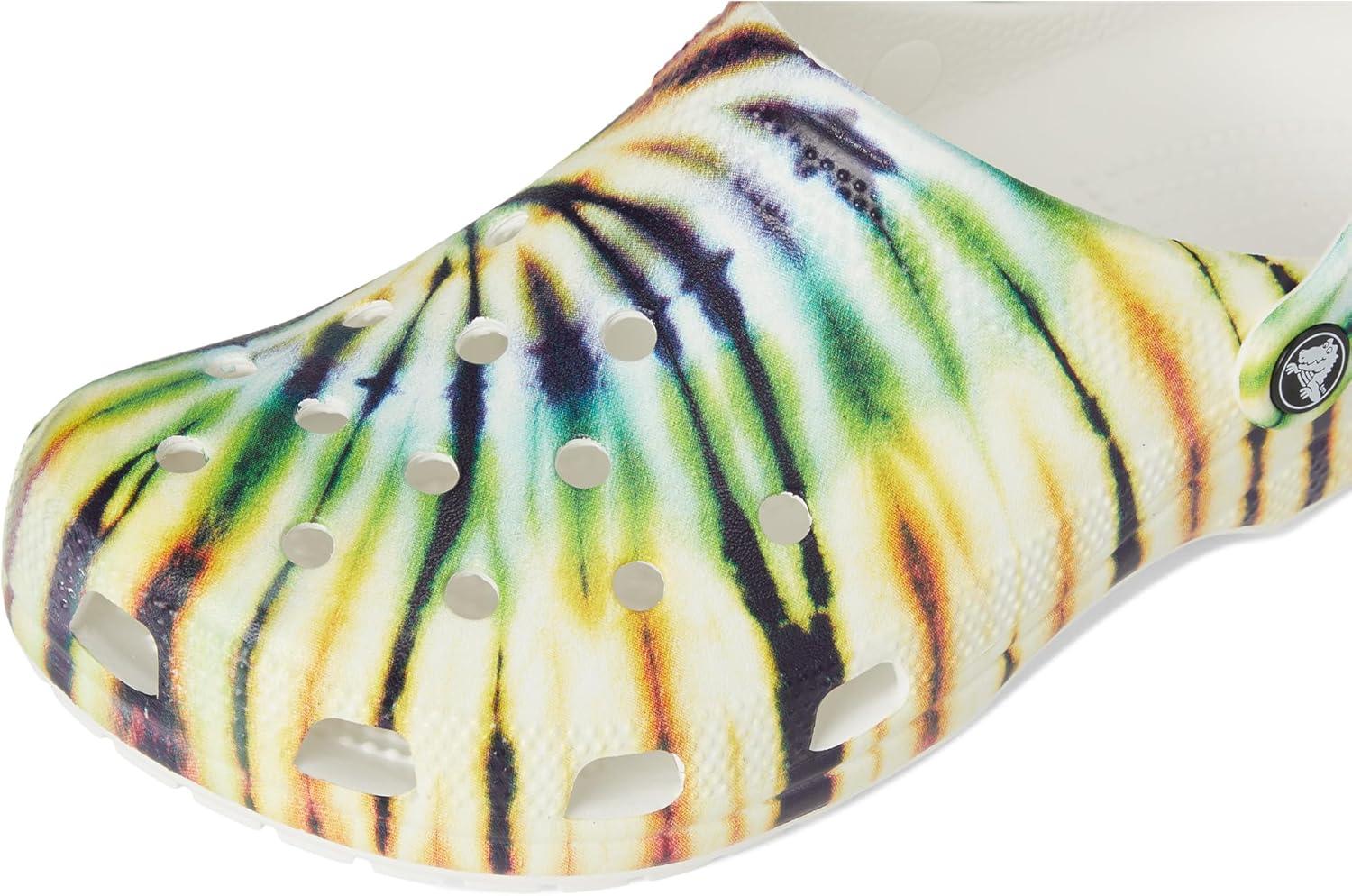 image:imageCrocs Boys Classic Graphic Monster Print ClogsMultiGreen Tie Dye