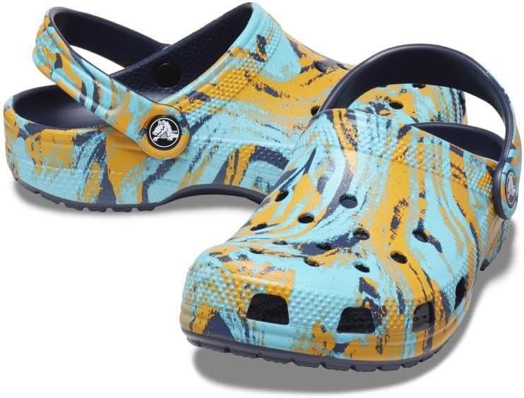 image:imageCrocs Boys Classic Graphic Monster Print ClogsNavyMulti