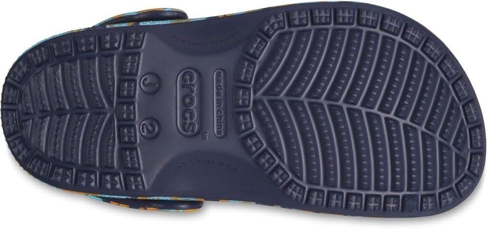image:imageCrocs Boys Classic Graphic Monster Print ClogsNavyMulti
