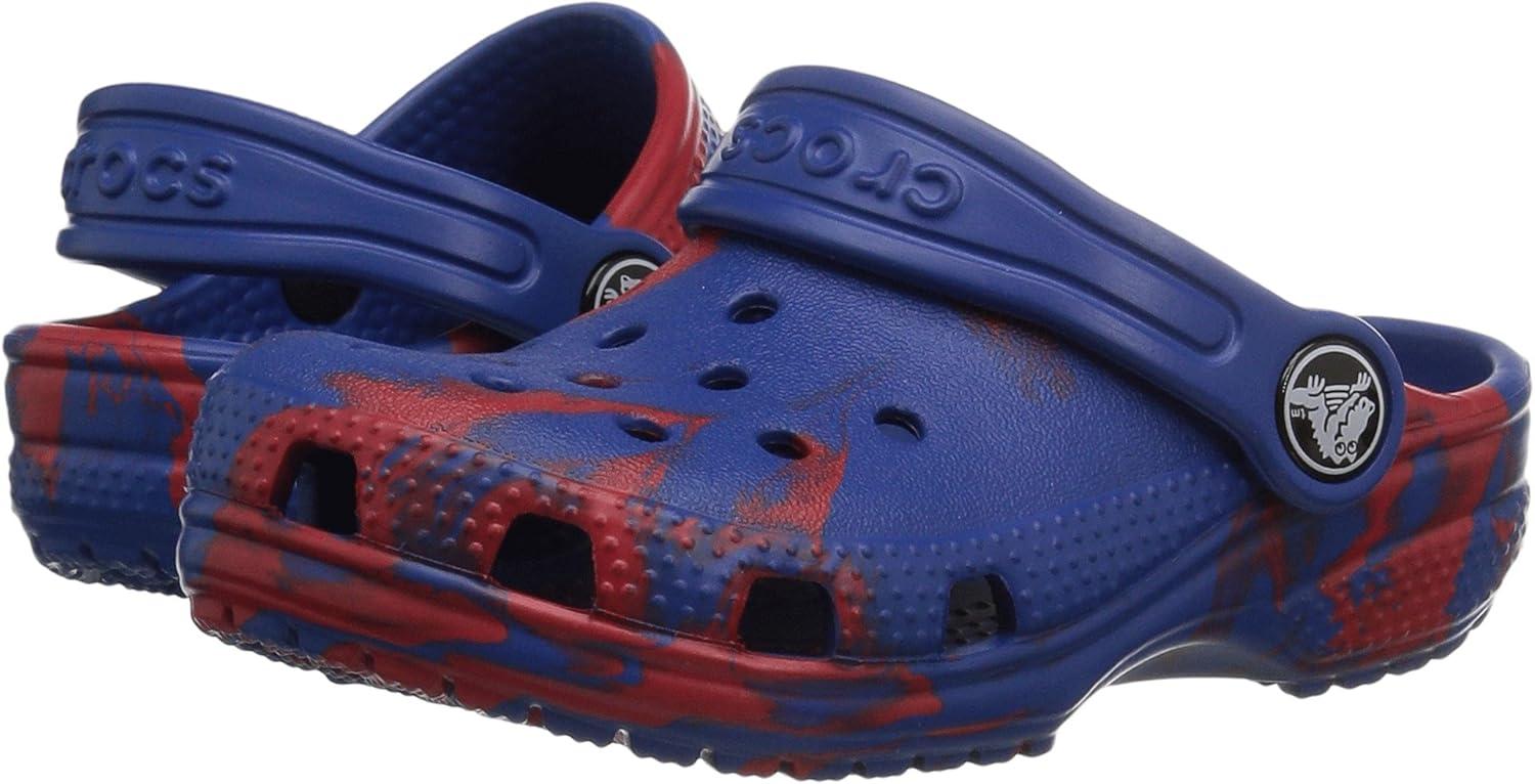 image:imageCrocs Boys Classic Graphic Monster Print ClogsRedBlue