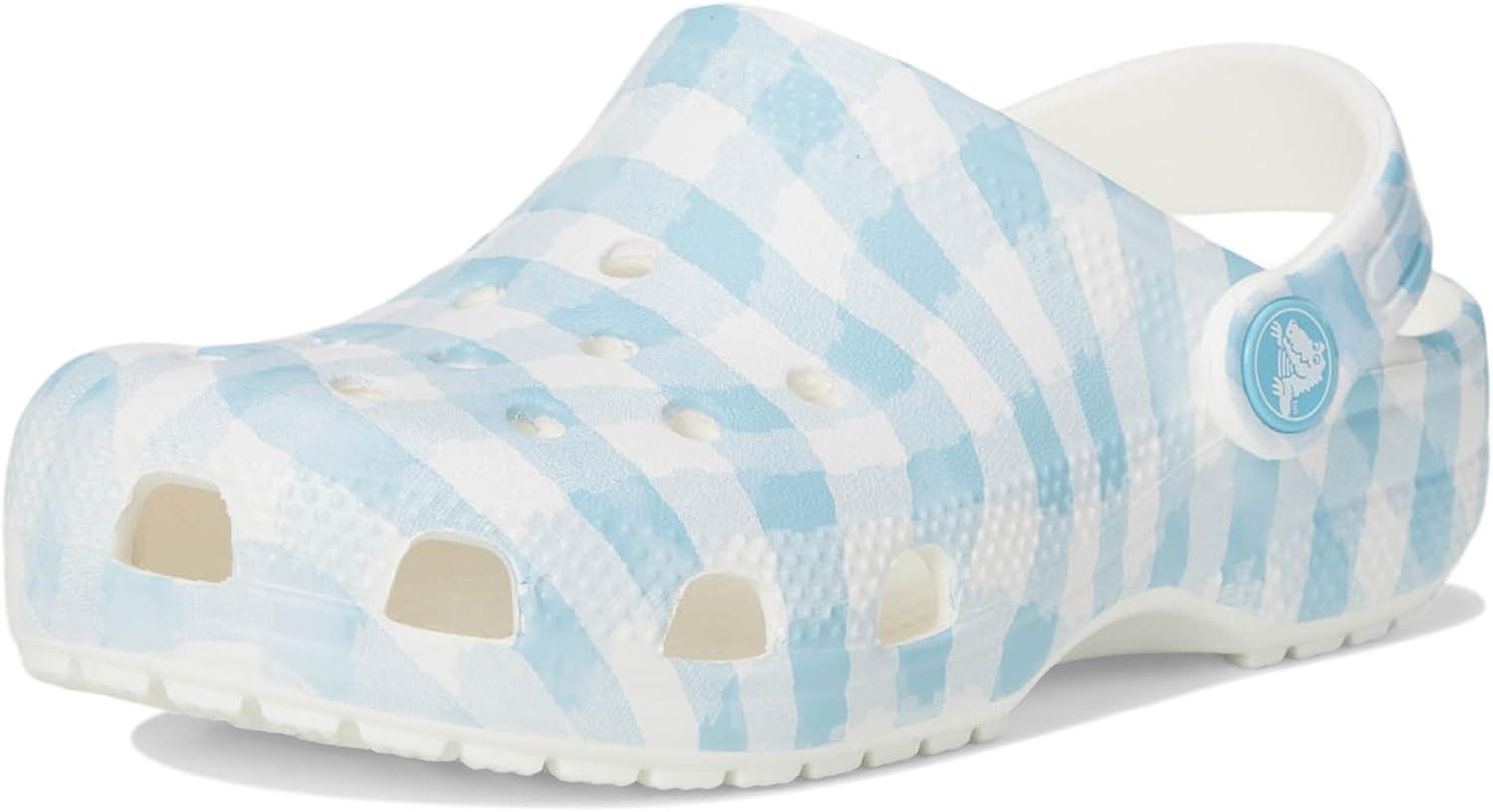 image:imageCrocs Boys Classic Graphic Monster Print ClogsWhiteBlue